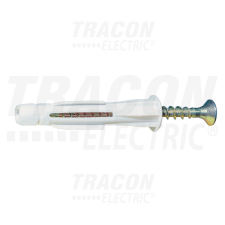 TRACON Önfeszítő tipli+csavar, szürke M6×40mm, PA6.6 villanyszerelés