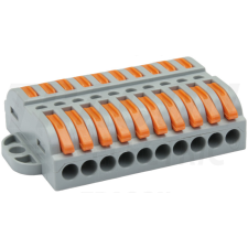 TRACON OVOFT1010 Csavar nélküli vezetékösszekötő, toldó, nyitható 0,5-4mm2, 32A, 400VAC 10P villanyszerelés
