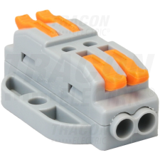 TRACON OVOFT22 Csavar nélküli vezetékösszekötő, nyitható 0,5-4mm2, 32A, 400VAC 2P villanyszerelés