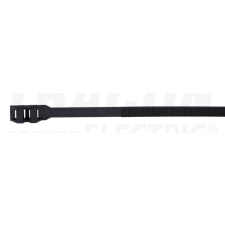TRACON PA12 kábelkötegelő, UV-álló, fekete180×9mm, D=5-45mm, PA12 villanyszerelés