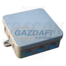 TRACON PD100X100 Rugalmas kötődoboz, falon kivüli, szürke 100×100×40mm, IP54 villanyszerelés