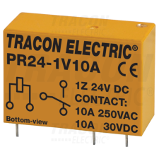 TRACON Print relé24V DC / 1×CO (10A, 230V AC / 30V DC) villanyszerelés