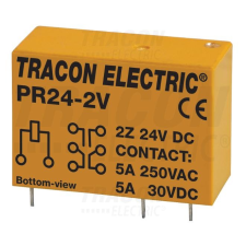 TRACON Print relé 24VDC/2V villanyszerelés