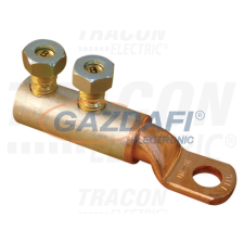 TRACON RA95-150CS12 Szakadófejes csavaros réz-alumínium szemes csősaru 95-150mm2,2×M12 villanyszerelés