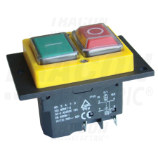 TRACON Relés biztonsági kapcsoló4PIN, 230VAC, 12A/AC3, IP54, 6,3×0,8 villanyszerelés