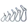 TRACON RKARA4 Karabiner, rugós, acél d=4,5mm, 300N