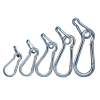 TRACON RKARA9 Karabiner, rugós, acél d=9mm, 1700N
