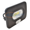 TRACON RSMDLM30 Fekete SMD fényvető mozgásérzékelővel30W, 4000K, IP65, 220-240V AC, 2700lm, 110°, 3-10m, EEI=A