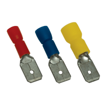 TRACON SCS6 Szigetelt rátolható csatlakozó csap, sárgaréz, sárga villanyszerelés