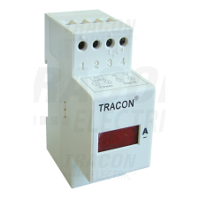 TRACON Sínre pattintható digitális váltakozó áramú ampermérő 10A AC, Us=230V villanyszerelés
