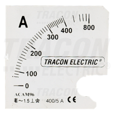 TRACON Skálalap DCVM-48B alapműszerhez 0 - 1500 A villanyszerelés