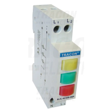 TRACON SLJL-AC230-SZP moduláris jelzőlámpa, 3db leddel (piros, sárga, zöld), 230V AC villanyszerelés