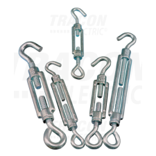 TRACON Sodrony-és huzalfeszítő szem-horog, acél+temperált öntvény16×140mm, 5950N villanyszerelés