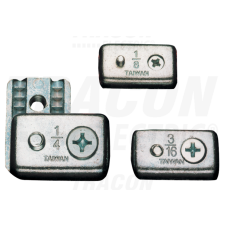 TRACON Sodronyszorító bilincs, acélmax, acéld=6mm (1/4coll), M6 villanyszerelés