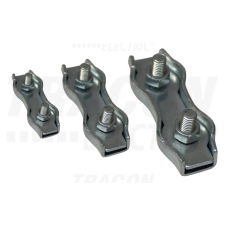 TRACON Sodronyszorító bilincs, dupla, acéld=4-4,8mm, M5 villanyszerelés