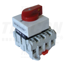 TRACON Sorolható lakatolható szakaszoló kapcsoló400V, 50Hz, 32A, 3P, 7,5kW, 42×42mm villanyszerelés