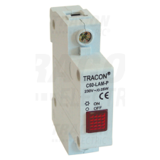 TRACON Sorolható ledes jelzőlámpa, piros230V, 0,6 W villanyszerelés