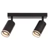 TRACON SPGU10LMA2B Mennyezeti állítható spot lámpatest, fekete 100-240VAC, 50Hz, 2xGU10, max.2x35W