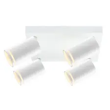 TRACON SPGU10LMAN4W Mennyezeti állítható spot lámpatest, fehér 100-240VAC, 50Hz, 4xGU10, max.4x35W világítás