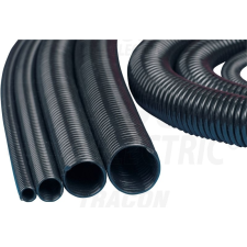 TRACON SPI12 Vezetékösszefogó spirál, fekete dmax=12mm, PP, 1m villanyszerelés