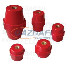 TRACON STS-51-10 Támszigetelő, piros H=51mm, M10 villanyszerelés