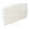 TRACON Süllyesztett elosztódoboz, fehér ajtóval, N/PE sínnel1×18 modul, IP40, (H×W×D=216×363×76mm)