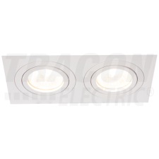 TRACON Süllyesztett spot lámpatest, négyzetes, dönthető, fehér173x93x24mm világítás