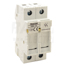 TRACON Szakaszolókapcsoló-biztosítóhengeres bizt.hoz, maszkolható20A, 8x32mm; Un=230V/400V villanyszerelés