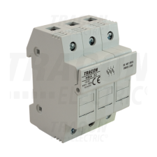 TRACON Szakaszolókapcsoló-biztosítóhengeres bizt.hoz, maszkolható32A, 10x38mm; Un=230V/400V villanyszerelés