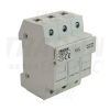 TRACON Szakaszolókapcsoló-biztosítóhengeres bizt.hoz, maszkolható 20A, 8x32mm; Un=230V/400V