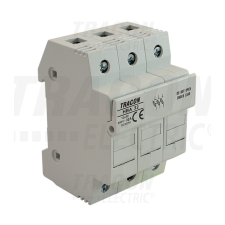 TRACON Szakaszolókapcsoló-biztosítóhengeres bizt.hoz, maszkolható 20A, 8x32mm; Un=230V/400V napelem