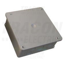 TRACON Szerelődoboz műanyag, falon kívüli, szürke200×200mm, IP44 villanyszerelés