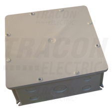 TRACON Szerelődoboz műanyag, falon kívüli, szürke250×250mm, IP44 villanyszerelés