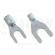 TRACON Szigeteletlen 10mm2, M4 villás saru, ónozott elektrolitréz villanyszerelés