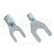 TRACON Szigeteletlen 1,5mm2, M4 villás saru, ónozott elektrolitréz villanyszerelés