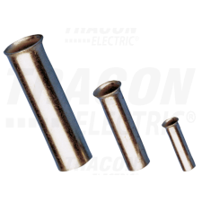 TRACON Szigeteletlen érvéghüvely, ónozott elektrolitréz0,75mm2, L=8mm villanyszerelés