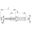 TRACON T6-PA Normál tipli, szürke M6×30mm, PA6.6