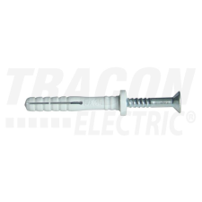 TRACON TB545 Beüthető tipli+csavar, szürke M5×50mm, PA6.6 villanyszerelés