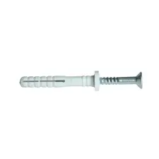 TRACON TB8100 Beüthető tipli+csavar, szürke M8×100mm, PA6.6 villanyszerelés