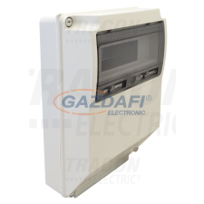 TRACON TDB362613 Üres ipari csatlakozódoboz szerelősínnel, ABS 12mod, HxWxD=360x260x130, IP54 villanyszerelés