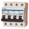 TRACON TDZ-4B-16 Kismegszakító, 4 pólus, B karakterisztika 16A, 6kA