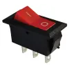 TRACON TES-22 Készülékkapcsoló, váltó, piros (0-I felirat) 16(6)A, 250V AC