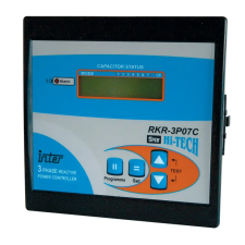 TRACON TFJA-03 Fázisjavító automatika, háromfázisú, 7 kondenzátor telephez 144×144mm mérőműszer