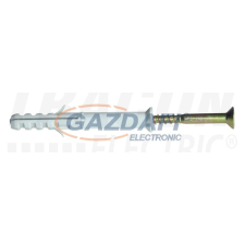 TRACON THC1080 Hosszított tipli+csavar, szürke M10×80mm, PA6.6 villanyszerelés