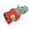 TRACON TICS-025H Ipari csatlakozó dugó, külső tömítőszelencével 32A, 400V, 3P+N+E, 6h, IP44