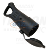 TRACON TICS-212GH Csatlakozó aljzat, védőérintkezővel, gumi, húzófüles 16A, 250V, 2P+E, IP44 (SCHUKO)
