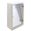 TRACON TME705025T Műanyag elosztószekrény átlátszó ajtóval H×W×D=700×500×245mm, IP65, IK08, 1000V AC/DC, RAL7035