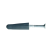 TRACON TNCS10 Négyszögletes tipli+csavar, sötétszürke M10×42, PE