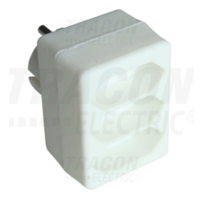 TRACON Többférőhelyes átalakító csatlakozó3×EURO, 250VAC, max.2,5A villanyszerelés