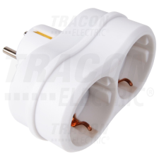 TRACON Többférőhelyes átalakító csatlakozó, fehér villanyszerelés